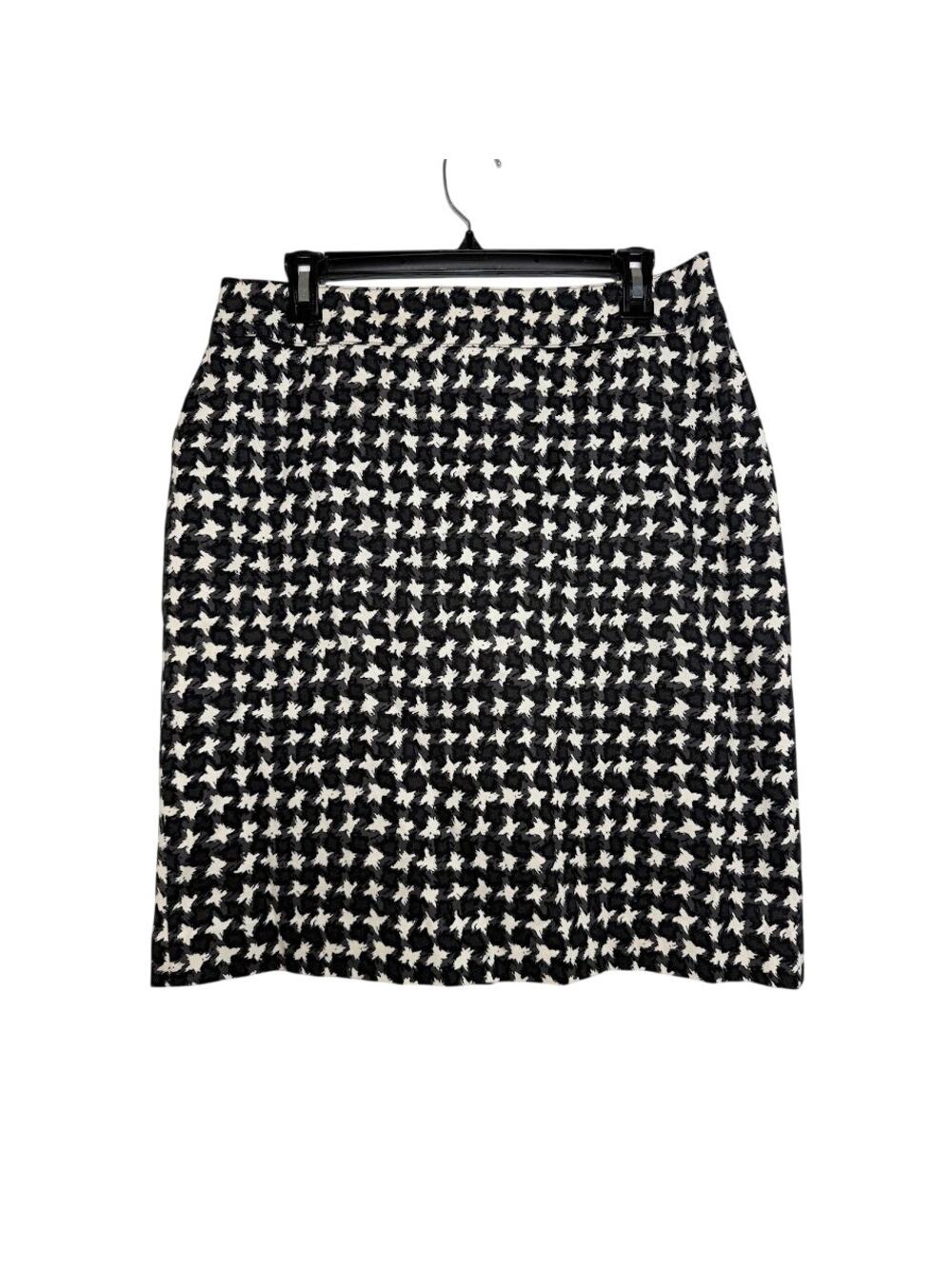 Talbots Houndstooth Pencil Skirt Heritage Countryside Prep Straight 12 Petite